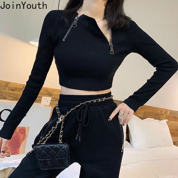 joinyouth женщины тонкий растениеводство топ рубашки молния корейский o-образным вырезом тройники с длинным рукавом короткие футболки 2019 о, White
joinyouth женщины тонкий растениеводство топ рубашки молния корейский o-образным вырезом тройники с длинным рукавом короткие футболки 2019 о, White