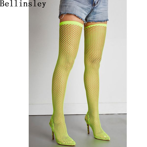 plus size 35-42 fluorscent transparent mesh over-the-knee thigh high boots for women pointed toe high heels sock boots pumps, Black
plus size 35-42 fluorscent transparent mesh over-the-knee thigh high boots for women pointed toe high heels sock boots pumps, Black