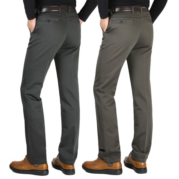 2020 new solid color men's comfortable cotton business casual large size straight pants, Black
2020 new solid color men's comfortable cotton business casual large size straight pants, Black