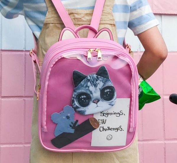 new women's transparent backpack fashion candy color backpack trend simple personality leisure
new women's transparent backpack fashion candy color backpack trend simple personality leisure
