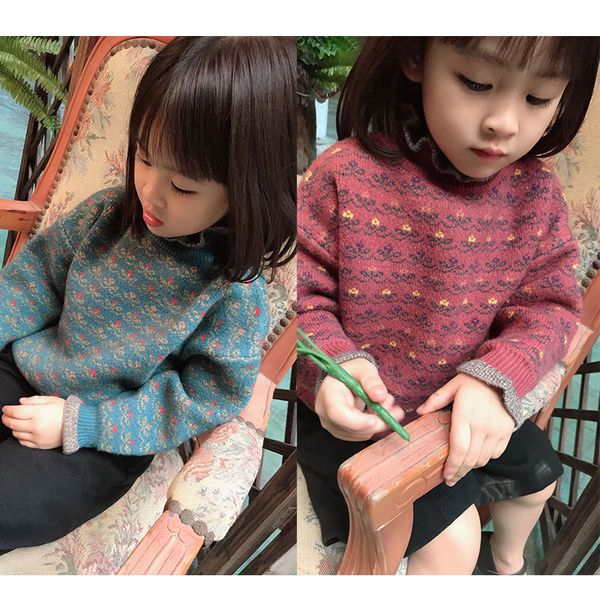 pullover girls sweater 2-11 years old online celebrity children's auricularia flowers velvet thick kids sweaters christmas, Blue
pullover girls sweater 2-11 years old online celebrity children's auricularia flowers velvet thick kids sweaters christmas, Blue