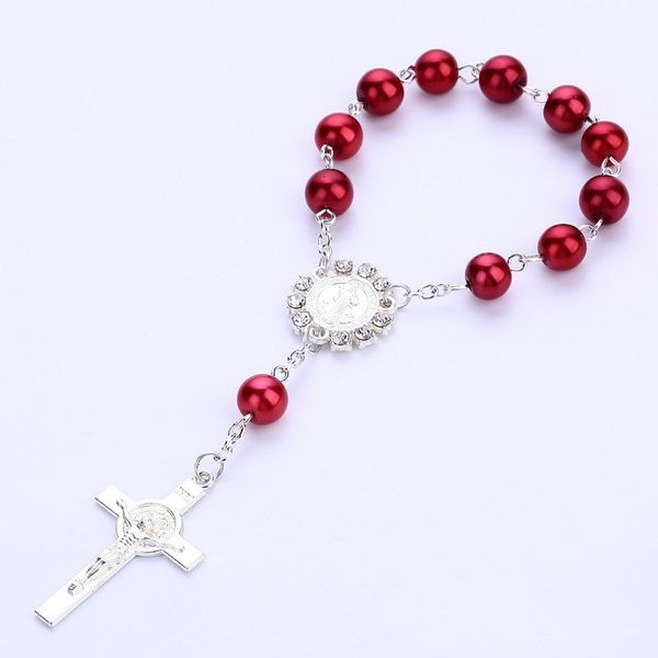 20pcs/lot catholic religious rosary jesus charm bracelets cross bless colorful imitation pearl accessories rosary kids baptism l, Golden;silver
20pcs/lot catholic religious rosary jesus charm bracelets cross bless colorful imitation pearl accessories rosary kids baptism l, Golden;silver