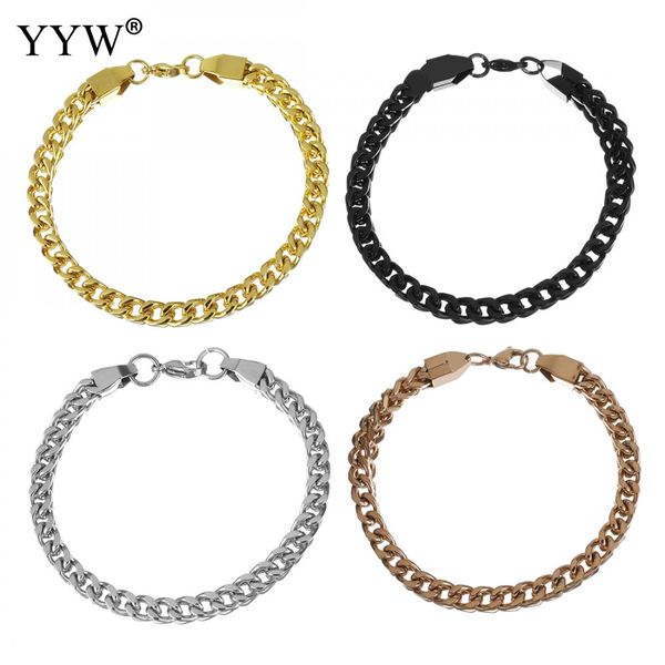 4 colors stainless steel bracelet charming jewelry accessories exquisite hollow chain bangle women men bileklik pulseiras, Black
4 colors stainless steel bracelet charming jewelry accessories exquisite hollow chain bangle women men bileklik pulseiras, Black