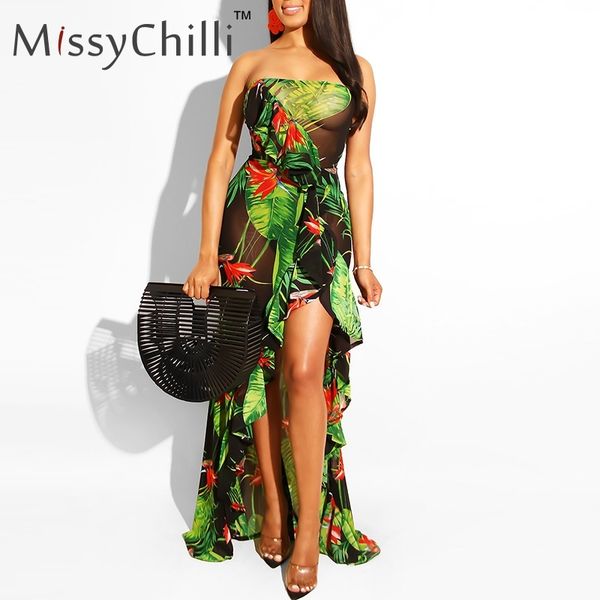 missychilli ruffles floral mesh dresses boho women split bodycon casual dress female summer large size elegant beach dress, Black;gray
missychilli ruffles floral mesh dresses boho women split bodycon casual dress female summer large size elegant beach dress, Black;gray