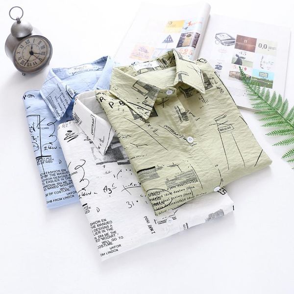 korean women blouses spring autumn ink print shirt chic harajuku cardigan ladies long sleeve turn down collar office shirts, White
korean women blouses spring autumn ink print shirt chic harajuku cardigan ladies long sleeve turn down collar office shirts, White