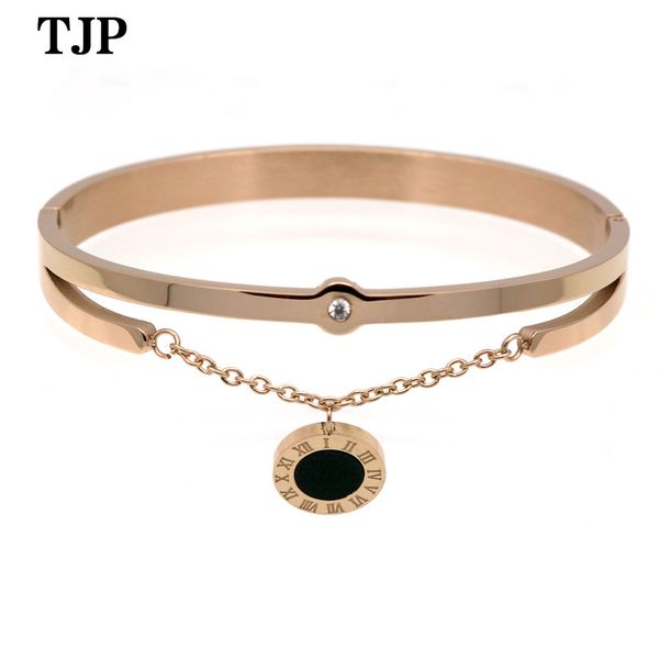chain hanging roman numerals black and white shell female bracelet fashion titanium steel buckle bracelet jewelry
chain hanging roman numerals black and white shell female bracelet fashion titanium steel buckle bracelet jewelry