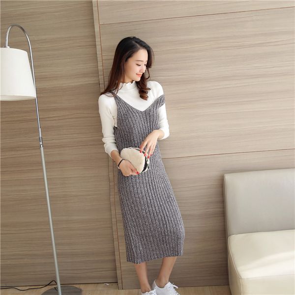 sweater dress women 2020 winter v neck sleeveless tank ladies dresses tunics robe slim female long pullovers puff femme, White;black
sweater dress women 2020 winter v neck sleeveless tank ladies dresses tunics robe slim female long pullovers puff femme, White;black