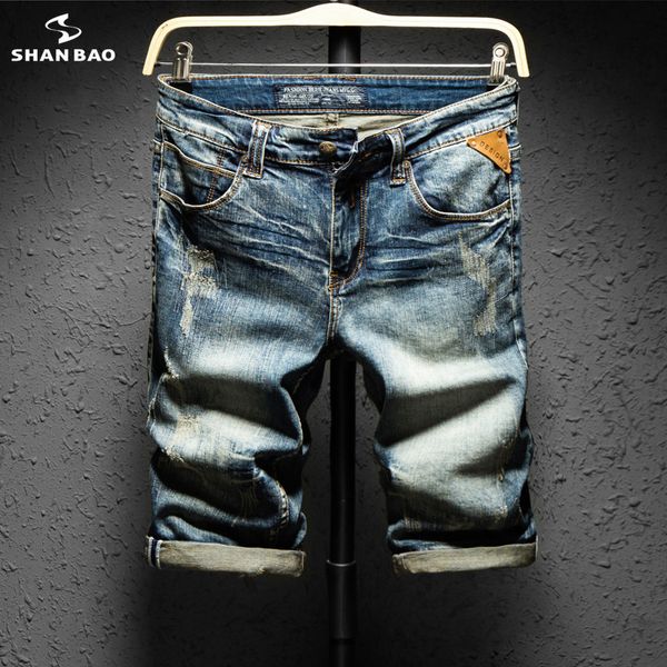 shanbao trend мужские летние новые джинсовые джинсовые шорты ретро стиль старый кожаный дизайнер тонкий тонкий отверстие прямые хлопчатобума, Blue
shanbao trend мужские летние новые джинсовые джинсовые шорты ретро стиль старый кожаный дизайнер тонкий тонкий отверстие прямые хлопчатобума, Blue