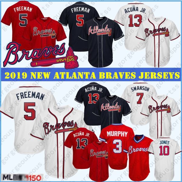 13 ronald acuna jr. 10 chipper jone atlanta 44 hank aaron 5 freddie an 3 dale murphy new baseball jersey quality, Blue;black
13 ronald acuna jr. 10 chipper jone atlanta 44 hank aaron 5 freddie an 3 dale murphy new baseball jersey quality, Blue;black
