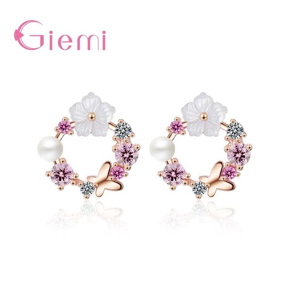 real 925 sterling silver earrings pretty butterfly colorful flowers+white peal cubic zirconia crystal jewelry for women, Golden
real 925 sterling silver earrings pretty butterfly colorful flowers+white peal cubic zirconia crystal jewelry for women, Golden