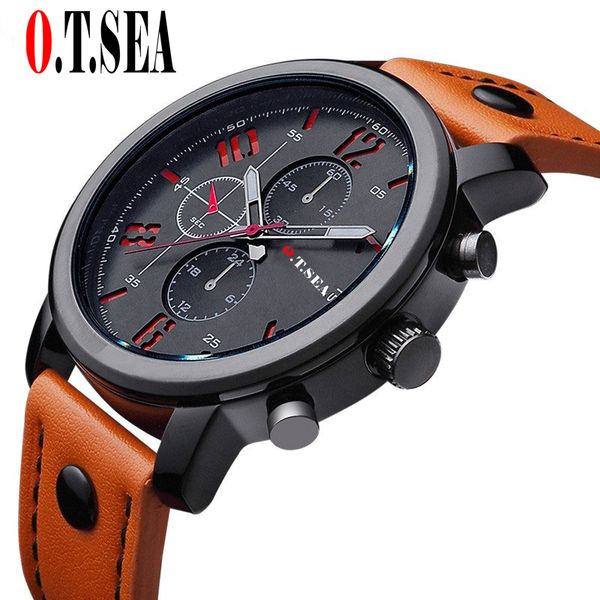o.t.sea brand pu leather watches men business sports quartz wristwatch relogio masculino 8192, Slivery;brown
o.t.sea brand pu leather watches men business sports quartz wristwatch relogio masculino 8192, Slivery;brown