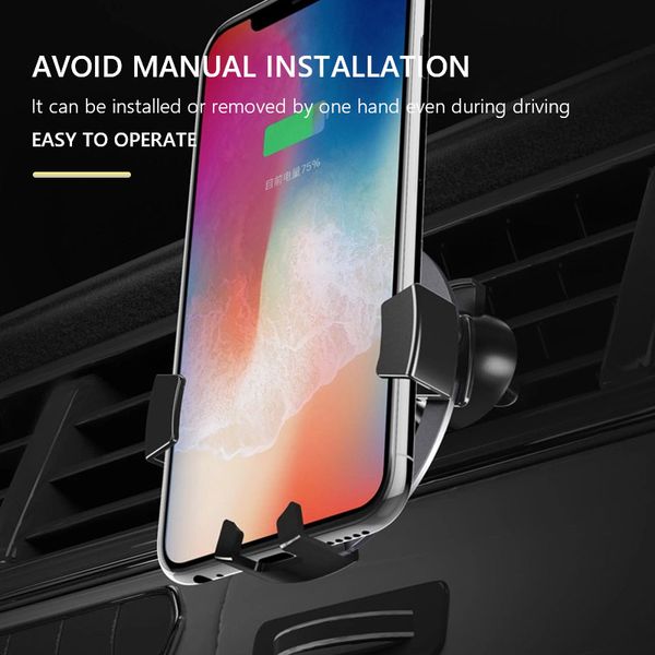 й беспроводное автомобильное зарядное устройство fast й 10w fast charger air vent держатель телефона для iphone 11 pro xr для samsung note9
й беспроводное автомобильное зарядное устройство fast й 10w fast charger air vent держатель телефона для iphone 11 pro xr для samsung note9