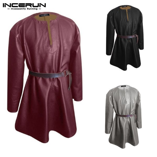 incerun vintage pu кожаные рубашки мужчины с длинным рукавом глубокий v шеи сплошной цвет вскользь длинные рубашки мужчины косплей топы нет, White;black
incerun vintage pu кожаные рубашки мужчины с длинным рукавом глубокий v шеи сплошной цвет вскользь длинные рубашки мужчины косплей топы нет, White;black