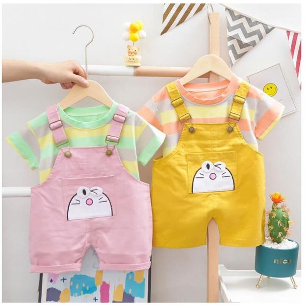 2020 summer toddler girls clothes suits baby infant clothing sets striped shirt bib shorts kids children costume suits, White
2020 summer toddler girls clothes suits baby infant clothing sets striped shirt bib shorts kids children costume suits, White