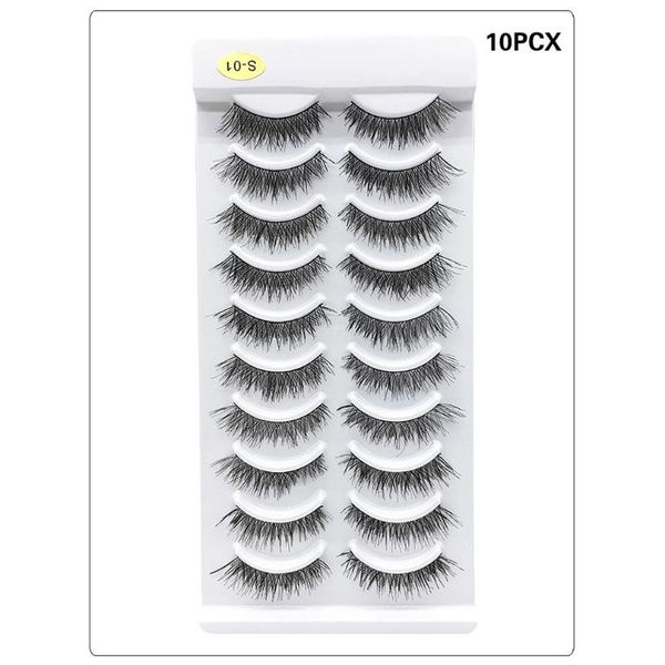 10 pairs comfortable 3d mink hair natural cross false eyelashes long messy makeup fake eye lashes extension make up tools
10 pairs comfortable 3d mink hair natural cross false eyelashes long messy makeup fake eye lashes extension make up tools