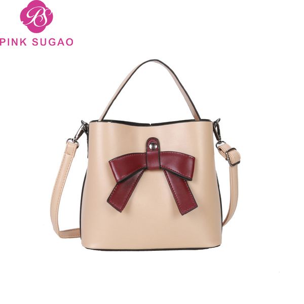 Pink sugao designer handbags designer handbags purses designer crossbody bag messenger bag pu leather 2019 new fashion handbag for girls