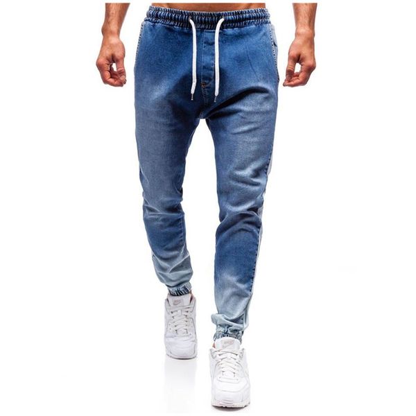 men's jeans men trendy skinny biker destroyed frayed fit denim ripped pants side stripe pencil casual, Blue
men's jeans men trendy skinny biker destroyed frayed fit denim ripped pants side stripe pencil casual, Blue