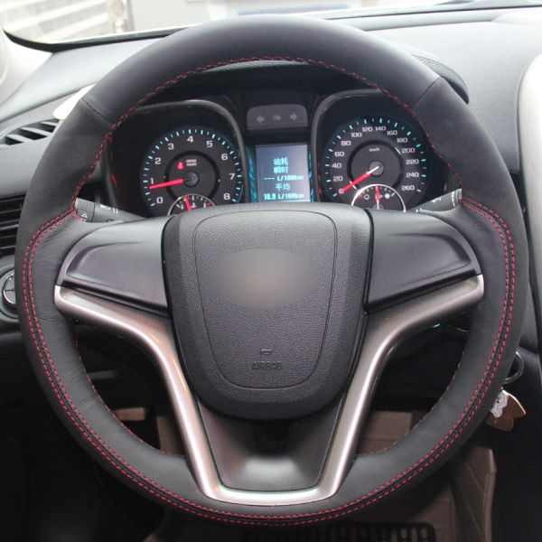 black natural leather black suede car steering wheel cover for chevrolet malibu 2011-2014 volt 2011-2015
black natural leather black suede car steering wheel cover for chevrolet malibu 2011-2014 volt 2011-2015