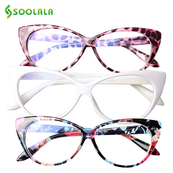 soolala 3pcs anti blue light cat eye presbyopic reading glasses women tinted grey lens sunglasses reading glasses, White;black
soolala 3pcs anti blue light cat eye presbyopic reading glasses women tinted grey lens sunglasses reading glasses, White;black