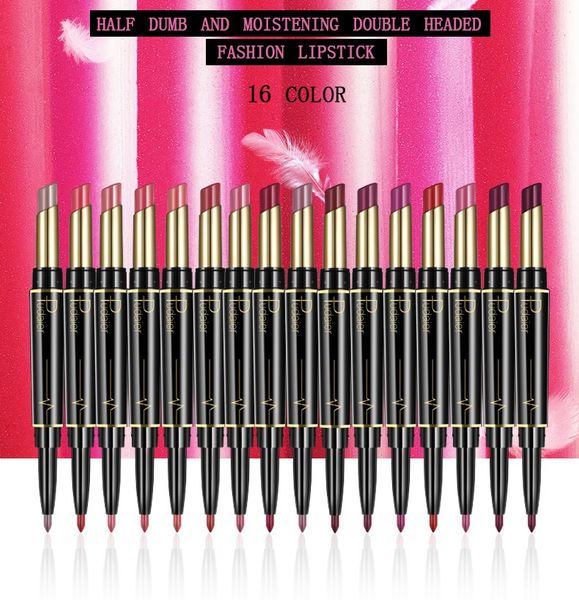 pudaier brand matte lipstick wateproof double ended long lasting lipstick cosmetics nude red lips liner pencil
pudaier brand matte lipstick wateproof double ended long lasting lipstick cosmetics nude red lips liner pencil