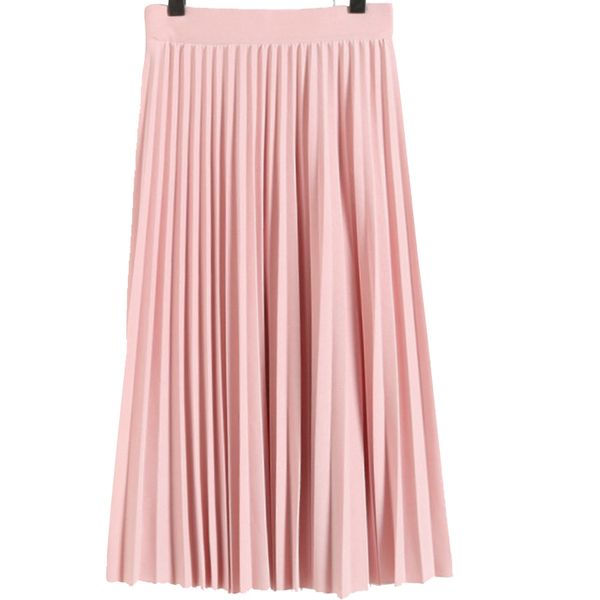 2018 new spring winter new elegant women bohemia chiffon pleated skirt high waist vintage slim female midi skirt long pink saias, Black
2018 new spring winter new elegant women bohemia chiffon pleated skirt high waist vintage slim female midi skirt long pink saias, Black
