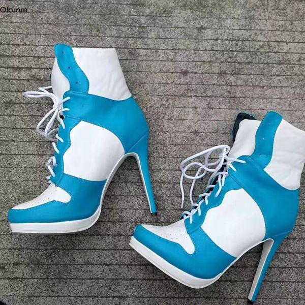 olomm fashion women platform ankle boots stiletto high heel boots round toe pretty sky-blue casual shoes women plus us size 4-15, Black
olomm fashion women platform ankle boots stiletto high heel boots round toe pretty sky-blue casual shoes women plus us size 4-15, Black