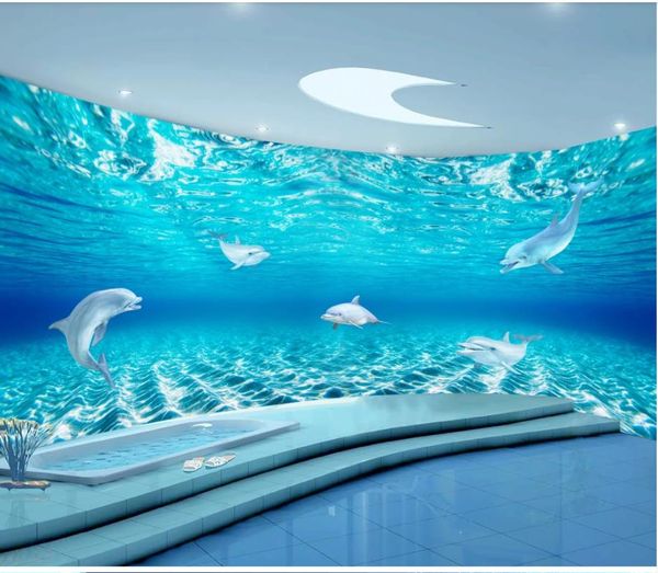 3d murals wallpaper for living room dolphin 3d bathroom 3d murals