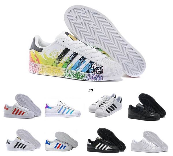 sell superstar original white hologram iridescent junior black superstars sneakers originals super star women men sports outdoor shoes 36-45
sell superstar original white hologram iridescent junior black superstars sneakers originals super star women men sports outdoor shoes 36-45