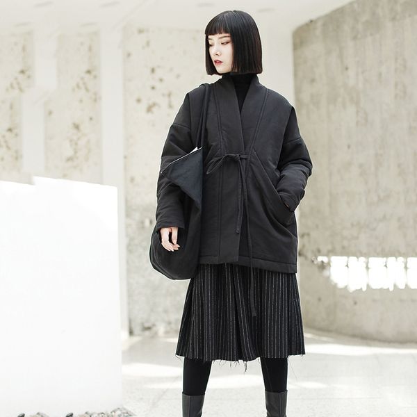 loose plus size parka feminina clothes jacket women retro streetwear slim black fashion belt pocket cotton winter coat long a999
loose plus size parka feminina clothes jacket women retro streetwear slim black fashion belt pocket cotton winter coat long a999