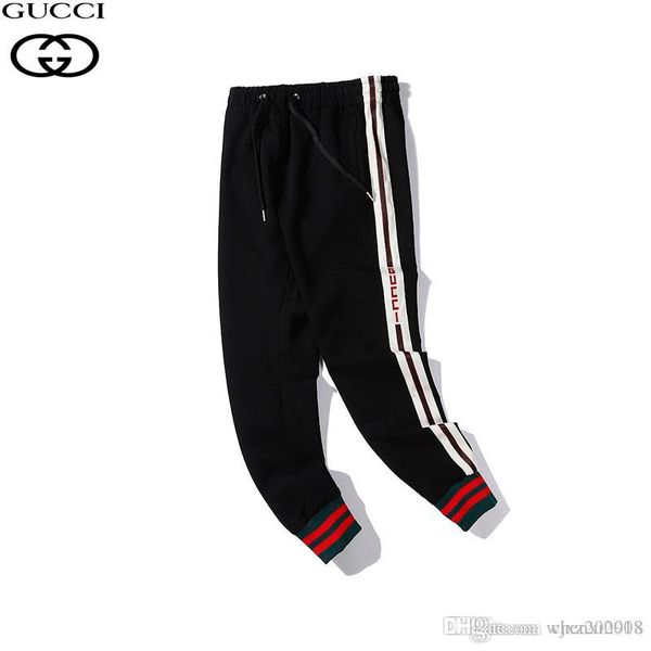 2019 men's trousers fashion casual pants sports pants stitching letters printed string cotton super comfortable jogger 6602, Black
2019 men's trousers fashion casual pants sports pants stitching letters printed string cotton super comfortable jogger 6602, Black