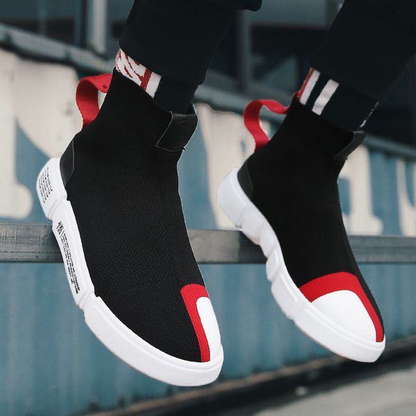2018 new style autumn korean-style trend men shoes versatile hight-canvas shoes men breathable woven socks trendy, Black
2018 new style autumn korean-style trend men shoes versatile hight-canvas shoes men breathable woven socks trendy, Black