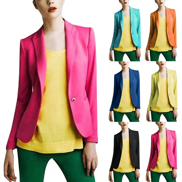 women's casual solid color long-sleeved button slim cardigan coat, Black;brown 
women's casual solid color long-sleeved button slim cardigan coat, Black;brown