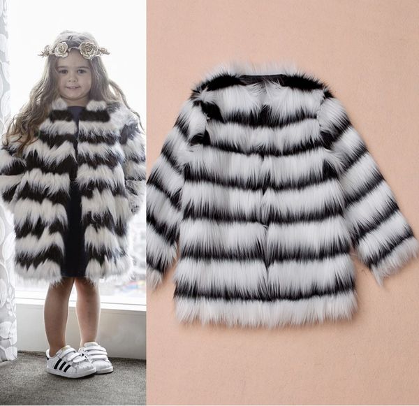 2019 casaco infantil autumn and winter black and white stripes children faux fur coat jaqueta de couro t0589, Blue;gray
2019 casaco infantil autumn and winter black and white stripes children faux fur coat jaqueta de couro t0589, Blue;gray