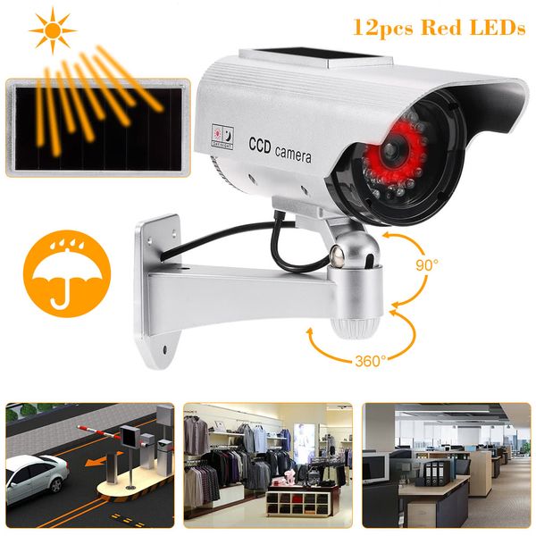 dummy fake ip camera simulation emulational bullet cctv camera solar powered with led light for outdoor home security
dummy fake ip camera simulation emulational bullet cctv camera solar powered with led light for outdoor home security