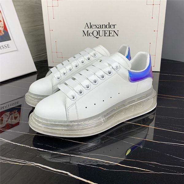 2020 new women's shoes air-reflective leather white shoes couple men's shoes increased casual thick sole shoe size 35-45 03, Black
2020 new women's shoes air-reflective leather white shoes couple men's shoes increased casual thick sole shoe size 35-45 03, Black