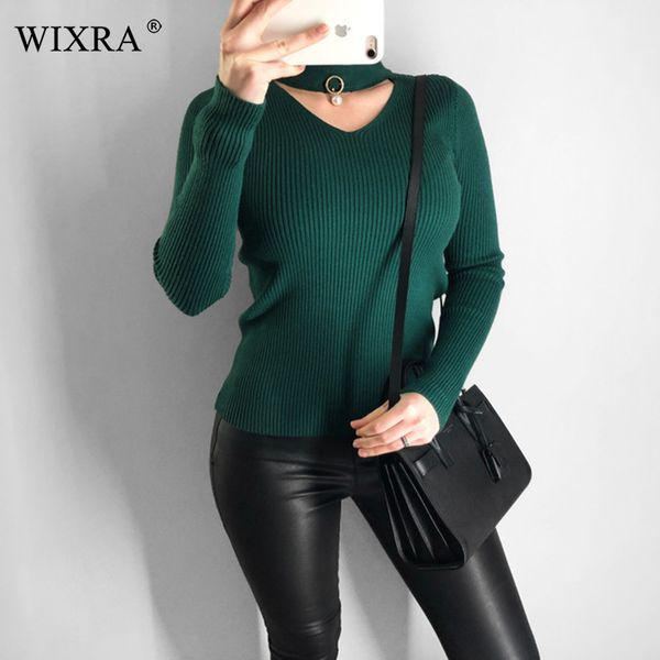 wixra basic pullover spring autumn fashion women sweater solid v neck sweaters lady slim knitted pullovers, White;black
wixra basic pullover spring autumn fashion women sweater solid v neck sweaters lady slim knitted pullovers, White;black
