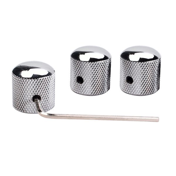 3pcs professional chrome metal guitar tone volume knob with hole guitar part 
3pcs professional chrome metal guitar tone volume knob with hole guitar part