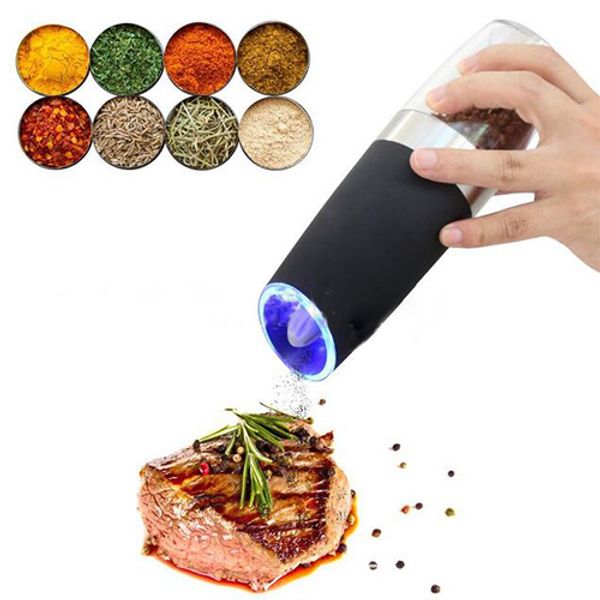 new electric pepper mills automatic salt spice grinder herbal grinding seasoning grind with led light gadgets kitchen tools
new electric pepper mills automatic salt spice grinder herbal grinding seasoning grind with led light gadgets kitchen tools