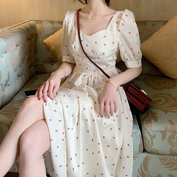 rose manor small floral dress women summer palace style retro bubble sleeve french small balloonflower skirt trend, Black;gray
rose manor small floral dress women summer palace style retro bubble sleeve french small balloonflower skirt trend, Black;gray