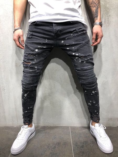 hole sale men's hole fashion pant slim hip-hop men jeans big size zipper jeans knee hole small feet mens motorcycle pants ing, Blue
hole sale men's hole fashion pant slim hip-hop men jeans big size zipper jeans knee hole small feet mens motorcycle pants ing, Blue