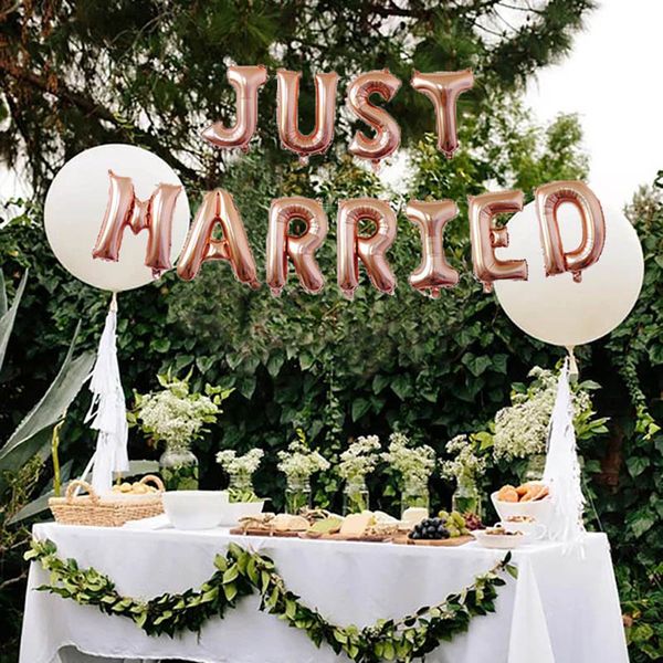 leeiu 11 pcs/set 16 inch just married foil balloons wedding decoration rose gold balloons bridal shower decor party supplies
leeiu 11 pcs/set 16 inch just married foil balloons wedding decoration rose gold balloons bridal shower decor party supplies
