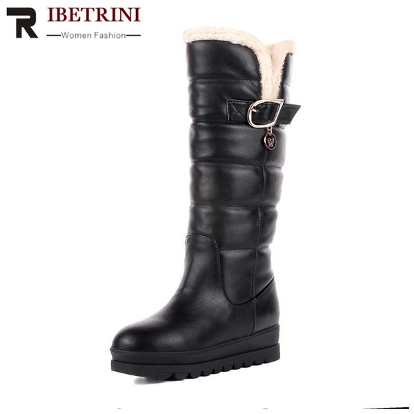 ribetrini size 34-43 hidden wedge heels thick flat platform winter fur shoes woman knee high snow boots, Black
ribetrini size 34-43 hidden wedge heels thick flat platform winter fur shoes woman knee high snow boots, Black