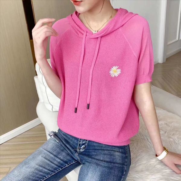 2020 daisy t-shirt sweater t-shirt women's ins super fire short sleeve hooded thin sweater loose top, White
2020 daisy t-shirt sweater t-shirt women's ins super fire short sleeve hooded thin sweater loose top, White