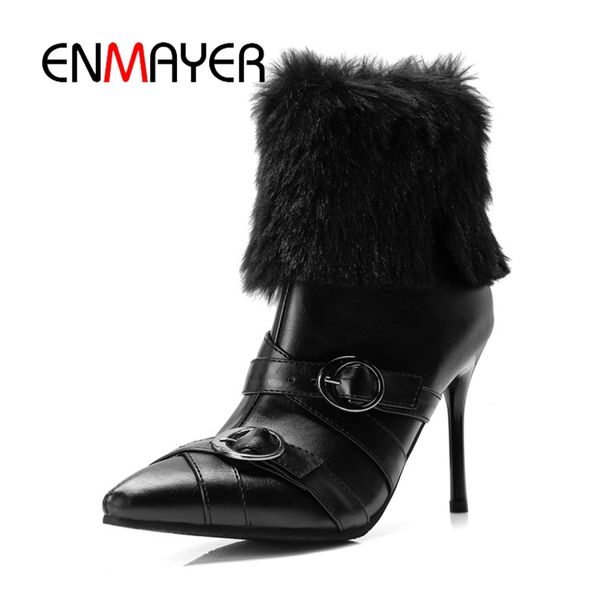 enmayer women ankle boots high heels boots big size 32-43 winter warm shoes woman pointed toe zipper motorcycle cr1311, Black
enmayer women ankle boots high heels boots big size 32-43 winter warm shoes woman pointed toe zipper motorcycle cr1311, Black