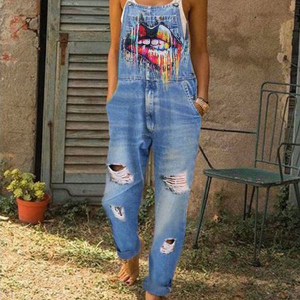women's jeans weppel washed printed teeth street trendy denim pants women overall mid-waist loose printing, Blue
women's jeans weppel washed printed teeth street trendy denim pants women overall mid-waist loose printing, Blue