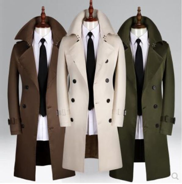 s-6xl 2019 spring autumn new men's clothing business casual long trench design double breasted coats korean slim plus size coat, Tan;black
s-6xl 2019 spring autumn new men's clothing business casual long trench design double breasted coats korean slim plus size coat, Tan;black