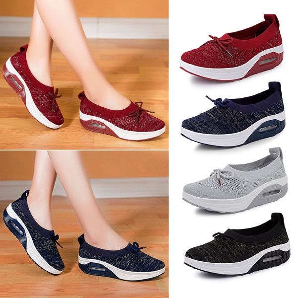 minika 2019 spring and summer new style thick bottomed mesh hollow out rocking shoes women's air cushion anti-slip walking shoes, Black
minika 2019 spring and summer new style thick bottomed mesh hollow out rocking shoes women's air cushion anti-slip walking shoes, Black