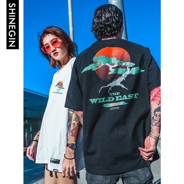 the wild east printed tee streetwear 2019 harajuku hip hop casual tees male tshirts short sleeve couple tshirt by shinegin, White;black
the wild east printed tee streetwear 2019 harajuku hip hop casual tees male tshirts short sleeve couple tshirt by shinegin, White;black