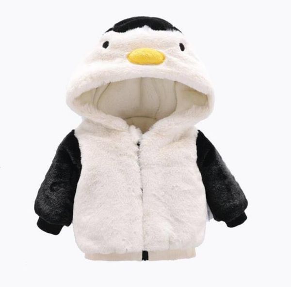 girls coats fashion winter warm thickening kids outwear cute ear hooded coat girls costume solid children clothing, Blue;gray