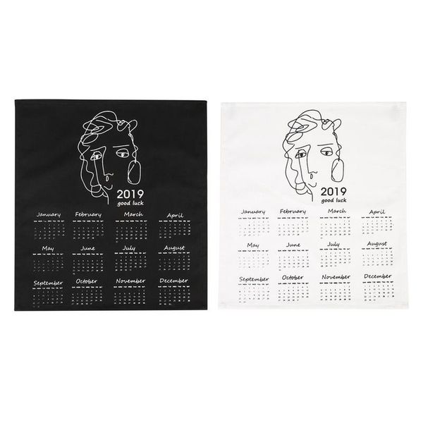 2019 new year simple calendar innovative cloth english wall calendar hanging tablecloth
2019 new year simple calendar innovative cloth english wall calendar hanging tablecloth